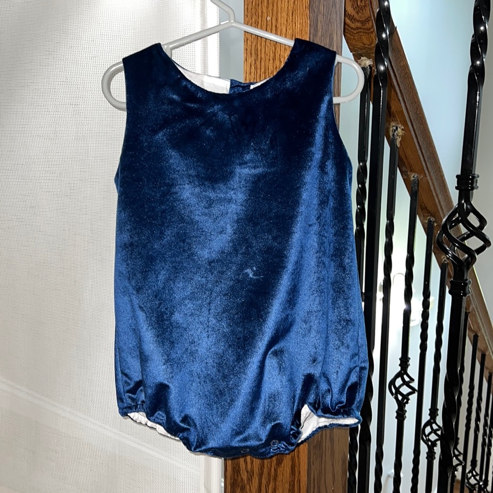 Velveteen onesie bubble romper